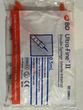 Pack of 10 - 0.5mL Syringes (31Gx8mm) by Precision Research Supplies Australia
