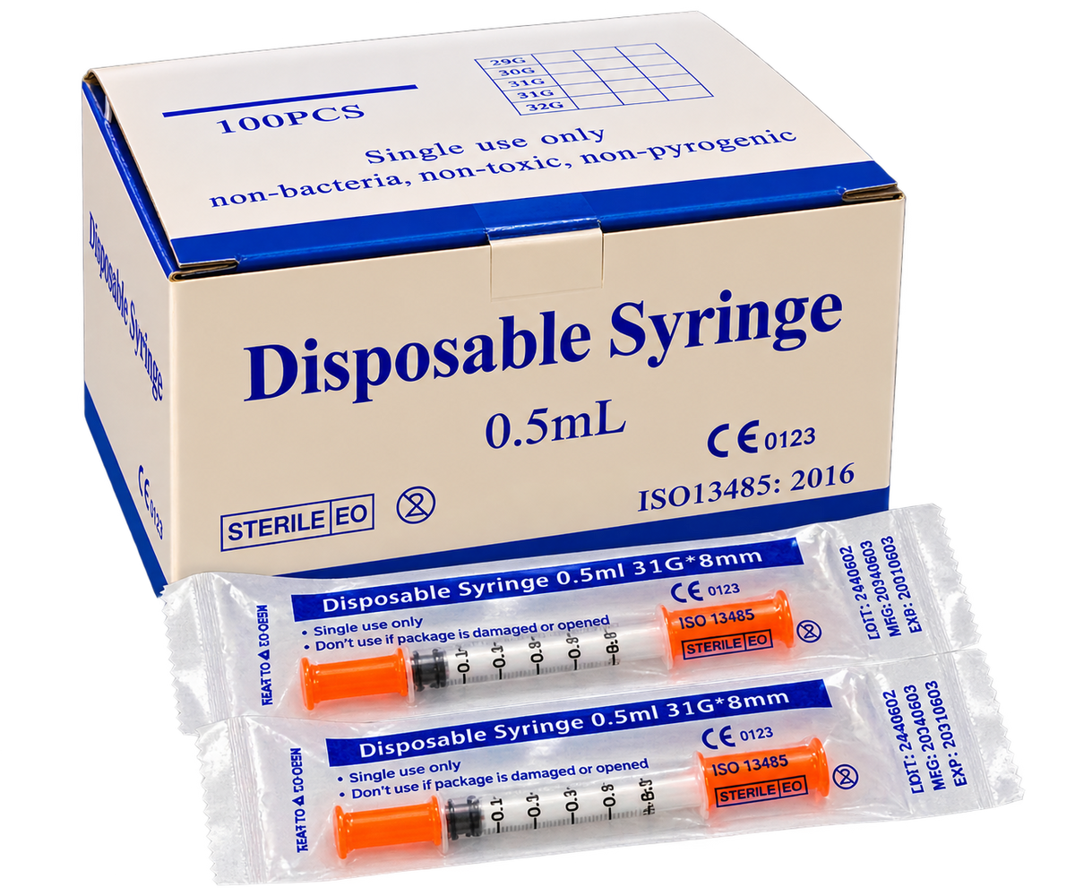 Precision Syringes - 0.5mL & 1mL